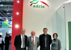 Stand Adriafruit Italia. Da sinistra a destra: Pietro Barghini (Presidente), Franco Barghini (Managing Director), Stefano Barghini (Sales Manager), Serena Pinelli (Executive Assistant).