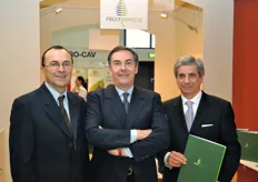 Carlo Bianchi (coordinatore), Luigi Peviani (presidente) e Giacomo Suglia (vice-presidente) di FruitImprese.