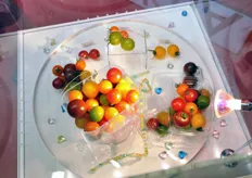 Tokita ha proposto al Fruit Logistica una serie di pomodori dalle colorazioni piu' disparate.