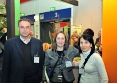 Giancarlo Colelli e Maria Luisa Amodia dell'Universita' di Foggia, insieme a Rossella Gigli, caporedattore di FreshPlaza Italia (al centro nella foto).