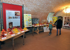 La mostra pomologica, allestita nel Castello dei Tapparelli d’Azeglio di Lagnasco (CN), recentemente restaurato.