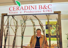 Carlo Ceradini, in rappresentanza del vivaio e azienda di produzione kiwi Ceradini B&C.