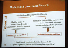 Una recente indagine condotta nel 2008/09 dall'Universita' Bocconi su un significativo campione di imprese (circa 600) operanti nei settori merceologici del tessile, dell'alimentare e dell'industriale ha pero' mostrato un progressivo allontanamento delle imprese da una focalizzazione sulla mera componente prezzo e una crescente attenzione ad aspetti qualitativi del fare impresa, come un maggior servizio al cliente e una forte volontà di innovazione. Ancora scarsa invece, secondo i dati del sondaggio, la propensione delle piccole e medie imprese italiane alla sensibilita' verso i temi del rispetto delle risorse ambientali e della collaborazione con aziende concorrenti.