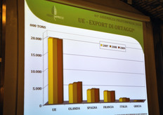 Sconsolante il quadro per quanto riguarda le esportazioni di ortaggi. L'Italia figura soltanto al quarto posto, abbondantemente superata da Olanda, Spagna e Francia.