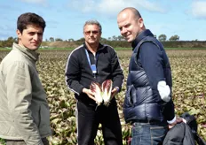 Da sinistra a destra: Alessandro Schiappa (breeder di Enza Zaden Italia), Eugenio Tiozzo (Ortosole) e Alessandro Caraffa (sales promoter di Enza Zaden Italia).