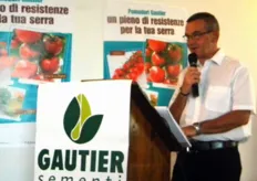 Il saluto di Jean Marc Faou, direttore commerciale di Gautier Semences.