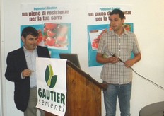Maurizio Montalti (a sinistra), insieme a Gennaro Rimoli (responsabile Gautier per lo sviluppo Sud Italia).