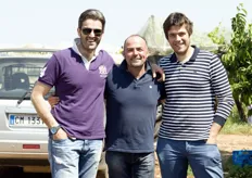 Da sinistra a destra: Stefano Borracci, Mimmo e Giuseppe Borracci.
