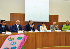 Un momento dell'intervento del Sindaco di Scanzano Jonico.