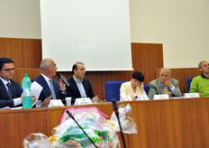 Un momento dell'intervento dell'Assessore all'agricoltura di Scanzano Jonico.