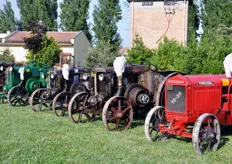 Esposizione di antichi trattori.