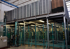 Area confezioni e pallettizzazione.