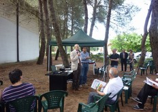 Momento dei saluti di Aldo Michele Radice, Commissario Straordinario dell'ALSIA (in foto con il microfono).