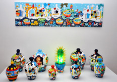 A latere della Sagra, anche momenti culturali, come questa personale del Maestro di pittura naif Nick De Marinis.