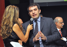 Raffaele Benedetti di Unitec intervistato prima della consegna del premio.