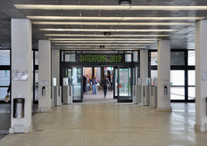 L'ingresso all'area espositiva.