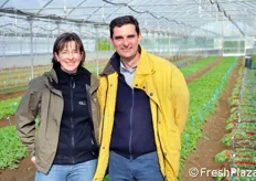 Andrea Schieder e Alberto Veronesi (Sales Manager Leafy Crops di Enza Zaden Italia).