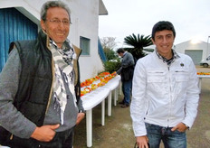 Andrea Di Mario (a destra nella foto) e Mariano Di Mario dei vivai Di Mario di Pisticci (MT), associati COVIL.