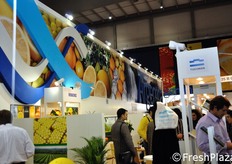 FreshPlaza Italia ha messo il naso anche in altri padiglioni della fiera. Qui, una parte dello stand argentino.