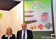 Patrizio Carraro e Giulia presso lo stand La Veneta.