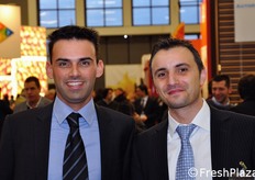 Simone Turrini (ditta Agrypack) insieme ad Alessandro Pernigo (Managing Director and Sales Dept. Frutta C2).
