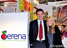 Gennaro Galdiero (AD della AOP Serena), insieme a Serena Pittella (La Linea Verde).