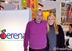 Pasquale Savanelli (presidente AOP Serena), insieme a Serena Pittella (La Linea Verde).