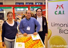 In rappresentanza di C.A.I.-Cooperativa agricoltori Ionici: Concita Lombardo, Salvatore Scarcella (presidente) e Samuele Livornese.