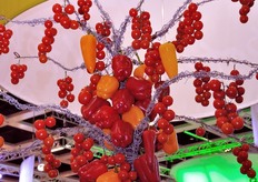 Composizione artistica presso lo stand Syngenta.