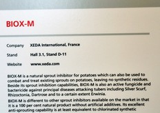 Xeda International (Francia): BIOX-M, l'anti germogliante naturale per le patate.