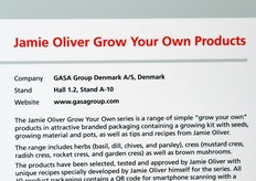 "Gasa Group (Danimarca): "Jamie Oliver Grow Your Own", spezie e funghi da coltivare a casa."