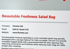 Florette (Francia): insalata fresca in sacchetto richiudibile.