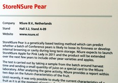 NSure (Olanda): StoreNSure per il controllo della qualita' interna delle pere Conference.