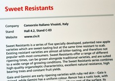 Consorzio Italiano Vivaisti (Italia): cinque nuove varieta' di mele resistenti ed extra-dolci.