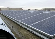 Pannelli solari installati e collaudati sul tetto dello stabilimento Geofur di Legnago.