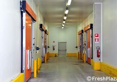 Corridoio di accesso alle celle di stoccaggio.