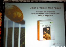 "In data 17 maggio 2010, Bayer CropScience ha presentato, presso la sede Patfrut di Budrio (BO), il tredicesimo volume, dal titolo "La patata", della collana Coltura&Cultura, ideata e coordinata da Renzo Angelini, Direttore Marketing & Technical Management di Bayer CropScience."