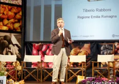 L'Assessore regionale Tiberio Rabboni ha ricordato la forte vocazione territoriale alla pataticoltura.