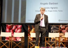 Tra i saluti iniziali, anche l'intervento di Angelo Barbieri, Direttore del Consorzio di Bologna, Modena, Reggio Emilia, Parma.