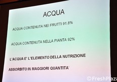 Lo studio ha evidenziato che se esiste un componente fondamentale nella nutrizione dello zucchino, esso e' l'acqua.