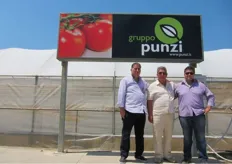 "Da sinistra: Nunzio Punzi, Francesco Punzi e Francesco "Junior" Punzi, dell'omonima azienda presso la quale si e' svolto l'evento."