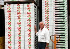 Per quanto riguarda le produzioni della AOP in Puglia, la stagione delle ciliegie si e' conclusa presso la Cooperativa Lavorazione Ciliegie di Castellana Grotte (BA). Nella foto: Domenico Mastromarino, Presidente della Cooperativa.