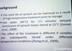 Altri precedenti studi sul tema del rapporto tra temperatura e conservabilita' degli spinaci.