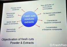 Tutti i fronti su cui la ricerca canadese sta lavorando per conferire evidenza scientifica alle proprieta' salutistiche dei sottoprodotti (polveri ed estratti) ottenuti dagli scarti delle lavorazioni fresh-cut.