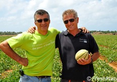 "Andrea Campus e Giuliano Mancinelli. Quest'ultimo ci confida: "Il mestiere dell'agricoltore? E' un lavoro che o lo fai per una settimana, oppure lo fai per tutta la vita!"."