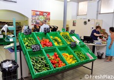 Alcuni dei prodotti disponibili per la vendita al dettaglio. La Centrale Ortofrutticola di Tarquinia - fondata nel 1964 - lavora e distribuisce (a GDO, grossisti e dettaglianti) diversi articoli, quali: asparagi, carciofi, cavolfiori, angurie, meloni, finocchi, patate e pomodori.