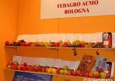 Fantasie frutticole nello stand di Fedagro Acmo Bologna.