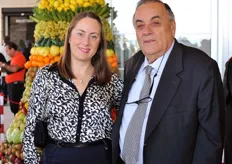 Rossella Gigli, direttrice di FreshPlaza Italia, insieme al Presidente di Cesena Fiera, Domenico Scarpellini.