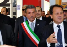 Domenico Scarpellini e Paolo Lucchi hanno condotto il Ministro in visita agli stand.