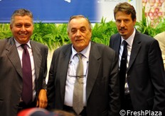 Antonio Orsero (Presidente di Fruttital Distribuzione), Domenico Scarpellini (Presidente di Cesena Fiera) e Paolo Mauti (AD di Fruttital Distribuzione).